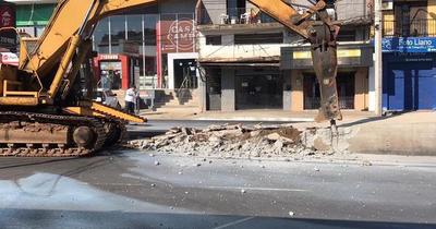 MOPC inició la demolición de las obras del Metrobús