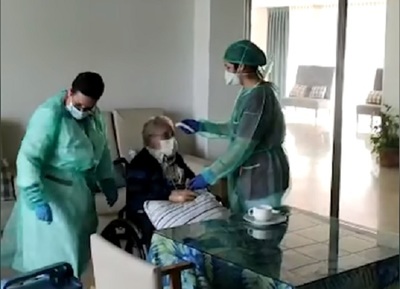 Paciente de 98 años se recupera de coronavirus