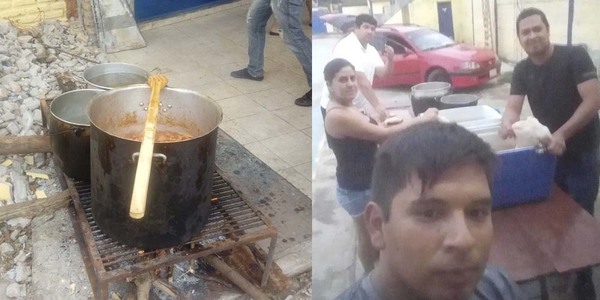 VECINOS SE UNEN EN UNA GRAN OLLA POPULAR