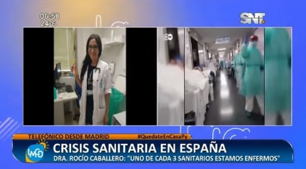 Doctora paraguaya contrajo Covid-19 en España