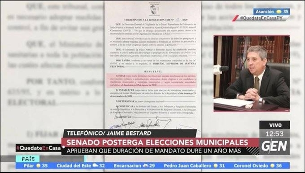 HOY / Senado: Con media sanción aprueban extensión de plazo de elecciones internas y municipales