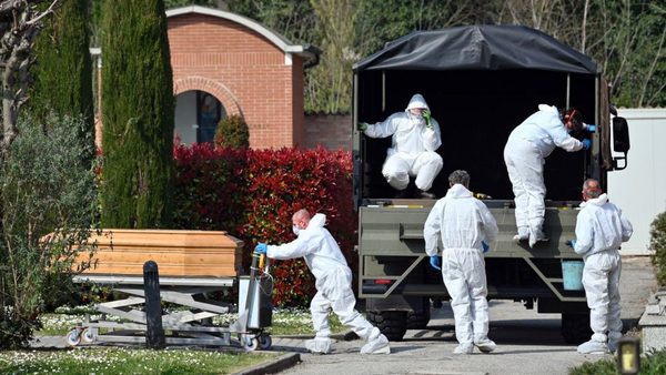Italia registra 727 muertos por coronavirus, la cifra más baja de los últimos días