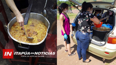 UNIVERSITARIOS HACEN UNA GRAN OLLA POPULAR EN BARRERO GUASU