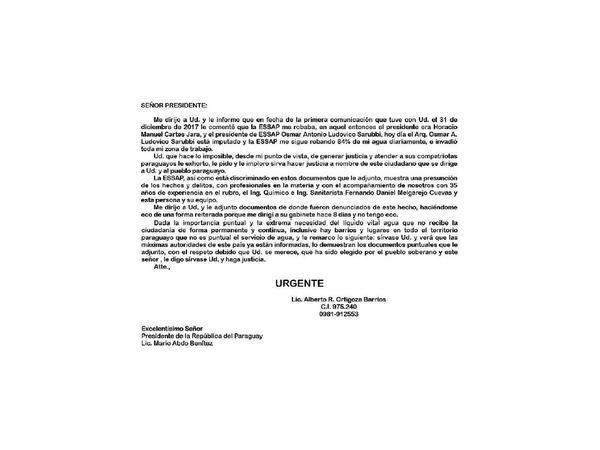 Aguatera San Lorenzo busca solución a crisis con Essap