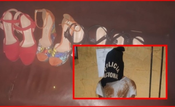 Detenido por supuesto robo de zapatos para damas