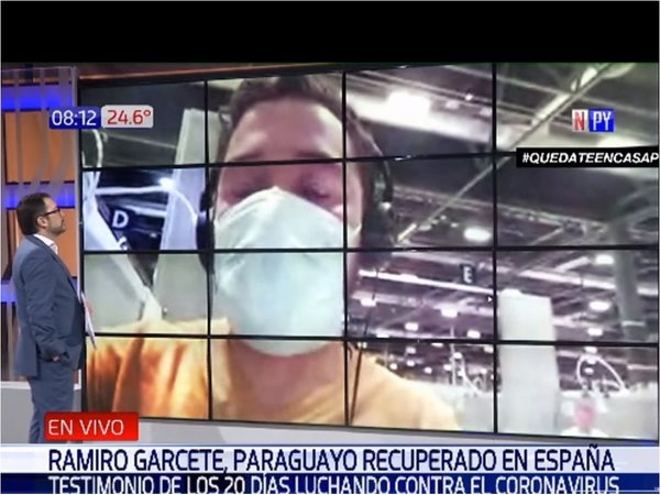 Paraguayo que se curó del COVID-19, en España: "Vivir con la enfermedad es una pesadilla"
