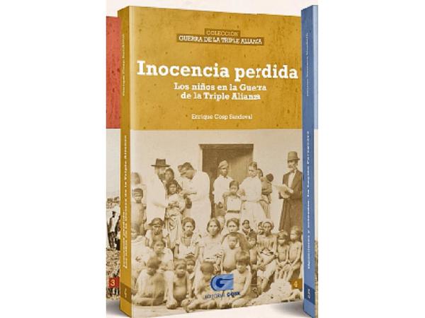 Una colección de libros sobre la Guerra de la Triple Alianza