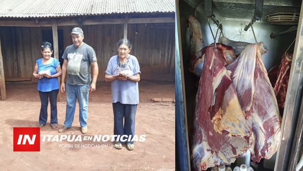 ENTREGARON 140 KG DE CARNE A 87 FAMILIAS ITAPÚA POTY.