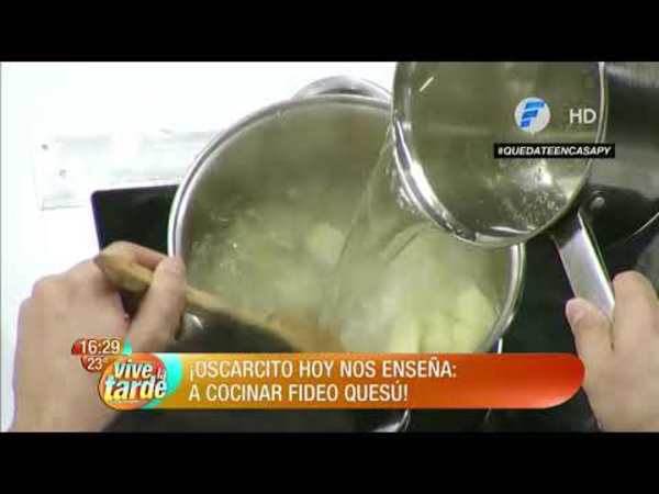 ¿Cómo preparar un fideo quesú?