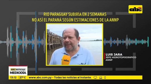Río Paraguay subiría en dos semanas, no así el Paraná - ABC Noticias - ABC Color