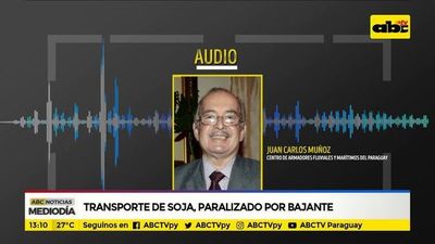 Transporte de soja paralizado por bajante - ABC Noticias - ABC Color