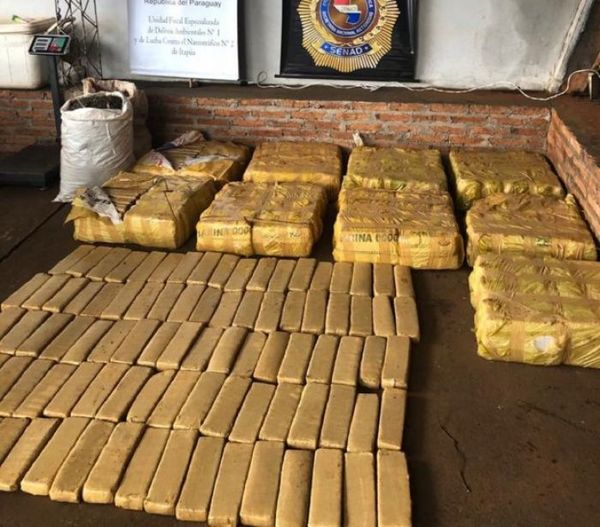 Senad incauta 418 kilos de marihuana en María Auxiliadora