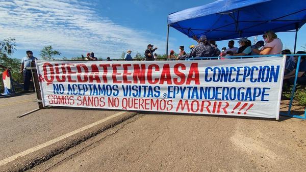 Incidentes entre pobladores y transeúntes en Concepción por cierre de puente - ADN Paraguayo