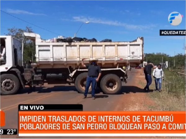 San Pedro: Ciudadanos impidieron el acceso a reos provenientes de la capital