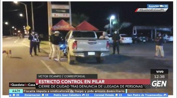 HOY / Victor Ocampos, desde Ñeembucú, Pilar, sobre controles y el cierre de la ciudad, tras la llegada de personas en el lugar