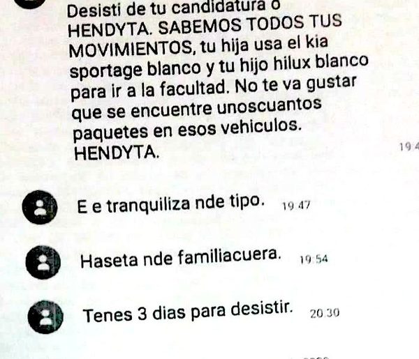 Candidato colorado a concejal recibe amenazas de muerte para que desista de su candidatura – Diario TNPRESS