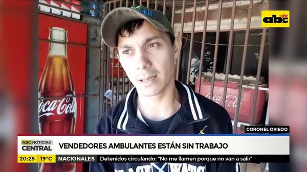 Coronel Oviedo: Vendedores ambulantes están sin trabajo - ABC Noticias - ABC Color