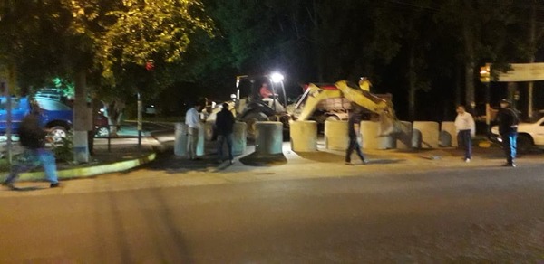 LIMITAN ACCESOS AL CASCO URBANO DE CNEL. BOGADO