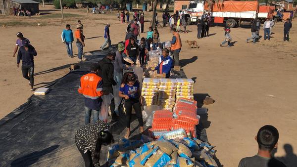 Comenzó distribución de kits de alimentos en varias localidades del Chaco
