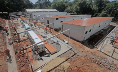 HOY / Significativos avances en la construcción de los centros de atención en Itauguá e INERAM