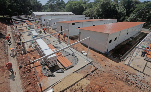 HOY / Significativos avances en la construcción de los centros de atención en Itauguá e INERAM