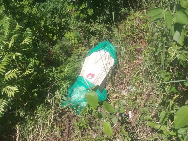 Hallaron ataúd con cuerpo esquelético en Luque