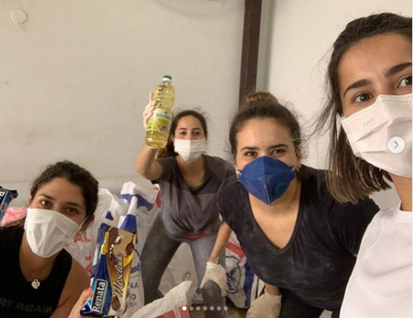 Gaby Mena emprendió cruzada solidaria con ayuda de sus amigas