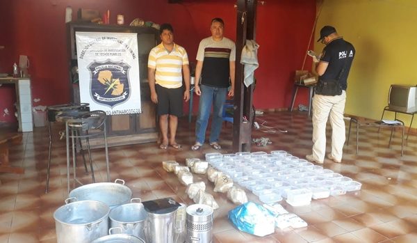 Detienen a dos bolivianos con drogas durante allanamieto