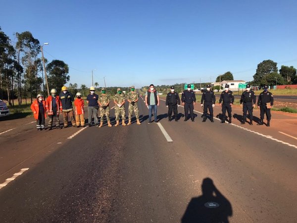 Estrictas barreras de control para ingresar y salir de Caaguazú