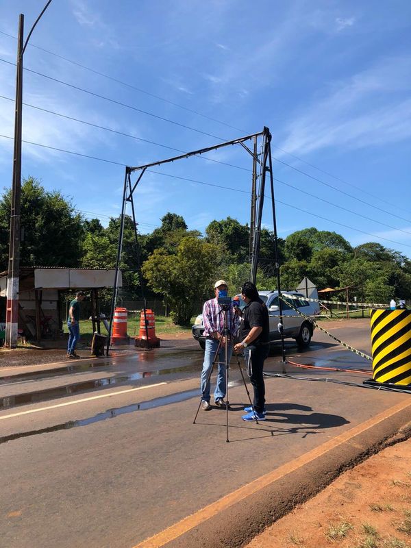 Instalan desinfectador de rodados en Hernandarias