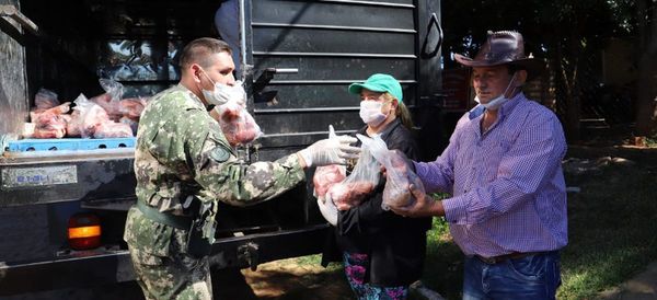 La ARP se solidariza con las familias y dona casi ocho toneladas de carne