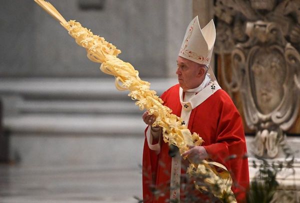 El Papa celebra la misa de Ramos sin sus fieles