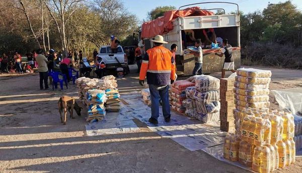 Primera entrega de víveres en Boquerón - Nacionales - ABC Color