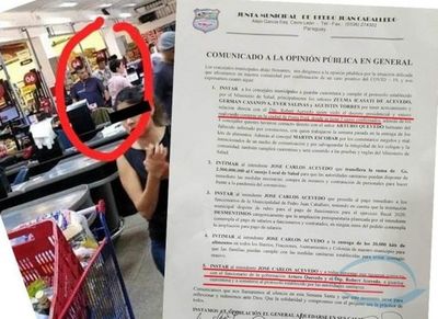Piden a Robert Acevedo a someterse a cuarentena; violo decreto presidencial al cruzar a Punta Porã a hacer compras en Supermercado