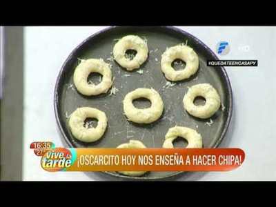¡La chipa se hace asi papá!