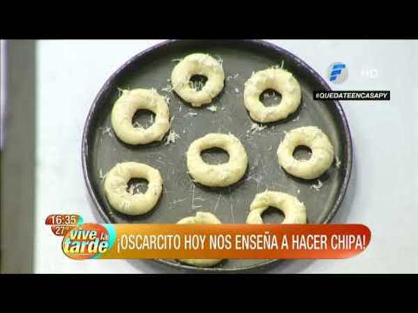 ¡La chipa se hace asi papá!