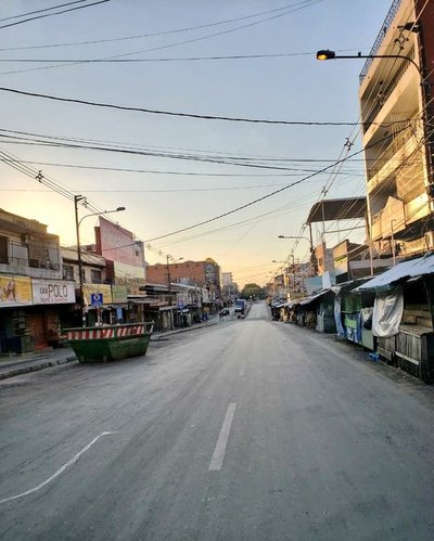 Mercado 4 registra escaso movimiento durante cuarentena