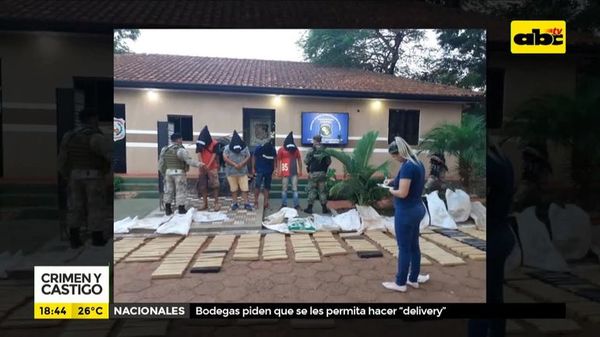 Crimen y Castigo: Incautaron casi 400 kg de marihuana en PJC - Crimen y castigo - ABC Color