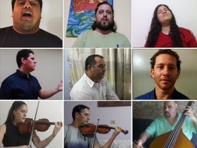 Cantantes y músicos del IMA graban  Aleluya como  mensaje de esperanza