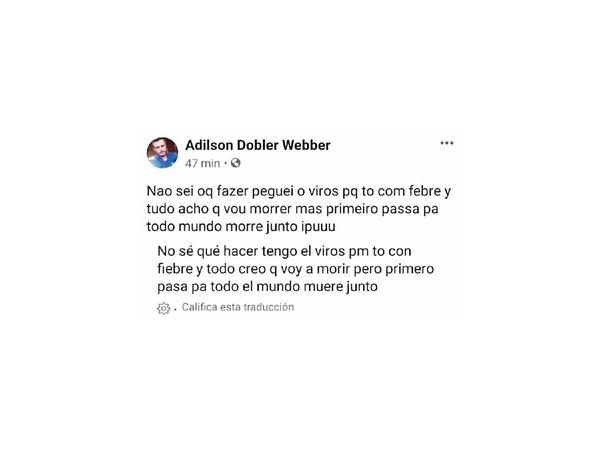 Joven amenaza con  contagiar el Covid-19 y Fiscalía lo imputa