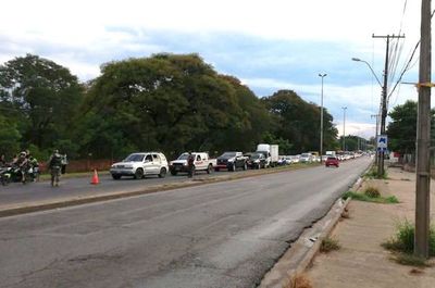 Realizan estricta barrera en ruta Transchaco