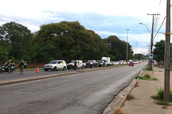 Realizan estricta barrera en ruta Transchaco
