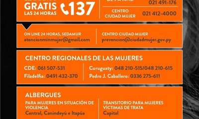 Instan al uso responsable de la Línea 137 «SOS Mujer» – Diario TNPRESS