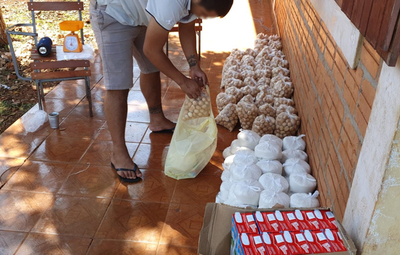 Internos del Centro Educativo de CDE prepararon kits para sus familias