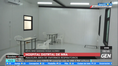 HOY / Inauguran nueva área para consultas de casos respiratorios en el Hospital Distrital de Mariano Roque Alonso