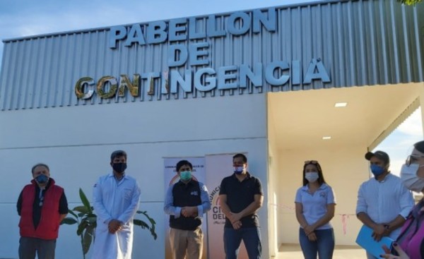 Inauguran pabellón de contingencia construido en tiempo récord