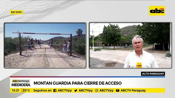 Montan guardia para cierre de acceso - ABC Noticias - ABC Color