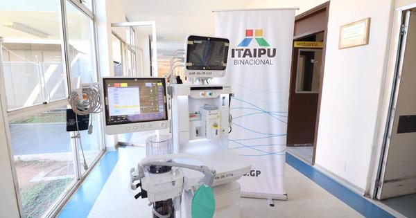 Itaipú entregó ventiladores pulmonares al Ministerio de Salud