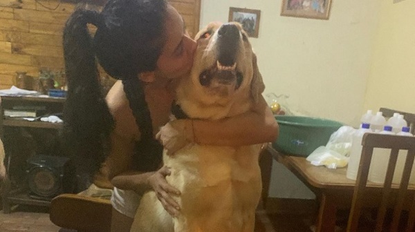 Jessi Franco le festejó el cuarto cumpleaños a su perro