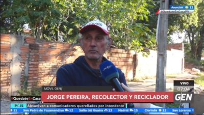 HOY / Jorge Pereira, recolector y reciclador, sobre su difícil situación con esta crisis